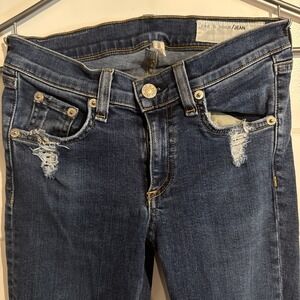 Rag & Bone Low Rise Skinny Jeans La Paz Women's  Size 25 Nearly New Blue Jeans